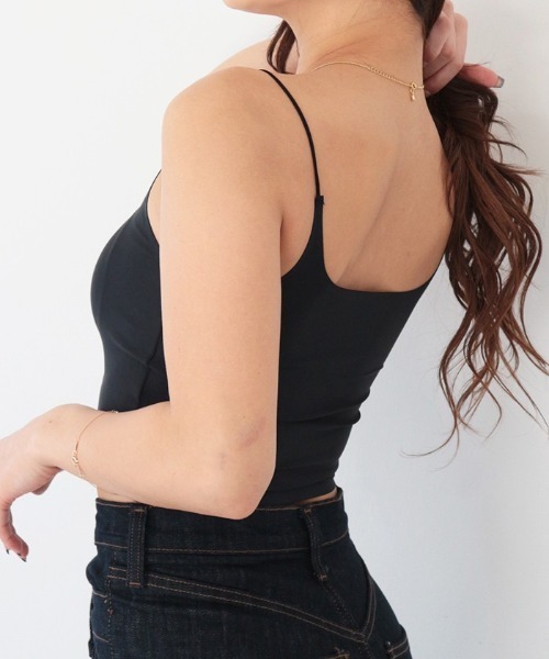 AMBIENT(アンビエント)の「カップインインナーキャミソール(キャミソール・レディース・ホワイト/ブラック/ベージュ・FREE)」の8枚目の写真