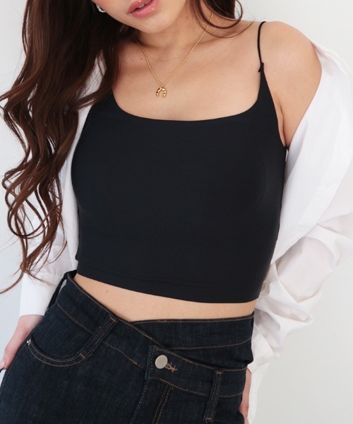 AMBIENT(アンビエント)の「カップインインナーキャミソール(キャミソール・レディース・ホワイト/ブラック/ベージュ・FREE)」の11枚目の写真