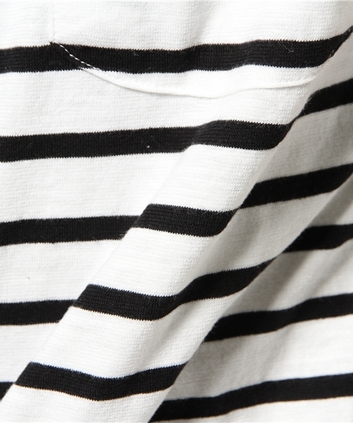 WEGO（ウィゴー）の「WEGO/ ラウンドロングポケットTシャツ（Tシャツ/カットソー・メンズ・ホワイト系その他/ホワイト/杢グレー・MEDIUM/LARGE）」の11枚目の写真