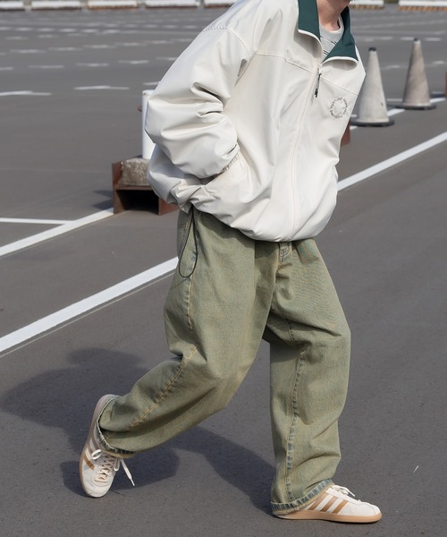 Perushu（ペルーシュ）の「ヴィンテージライクオーバーダイデニム（デニムパンツ・メンズ・ブラック/ブルー・SMALL/MEDIUM/LARGE）」の7枚目の写真