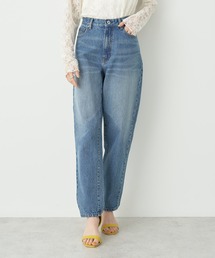 ヴィンテージ加工テーパードデニム