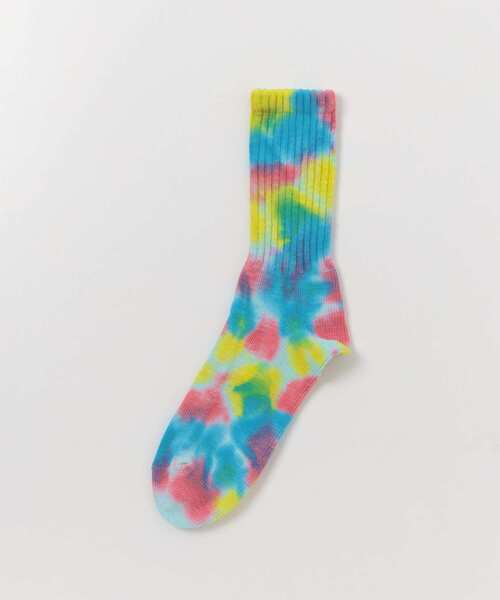 Healthknit(ヘルスニット)の「『別注』Healthknit×DOORS タイダイソックス(ソックス/靴下・メンズ・グリーン/グレー/オレンジ/イエロー・-)」の6枚目の写真