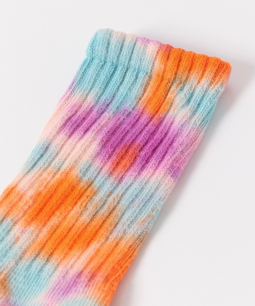 Healthknit(ヘルスニット)の「『別注』Healthknit×DOORS タイダイソックス(ソックス/靴下・メンズ・グリーン/グレー/オレンジ/イエロー・-)」の13枚目の写真