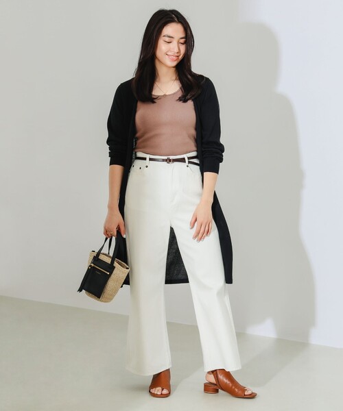 B:MING by BEAMS（ビーミングバイビームス）の「B:MING by BEAMS / ウォッシャブル ニット カーディガン（カーディガン/ボレロ・レディース・ネイビー/グレー系その他/アイボリー/ブラック・FREE）」の5枚目の写真