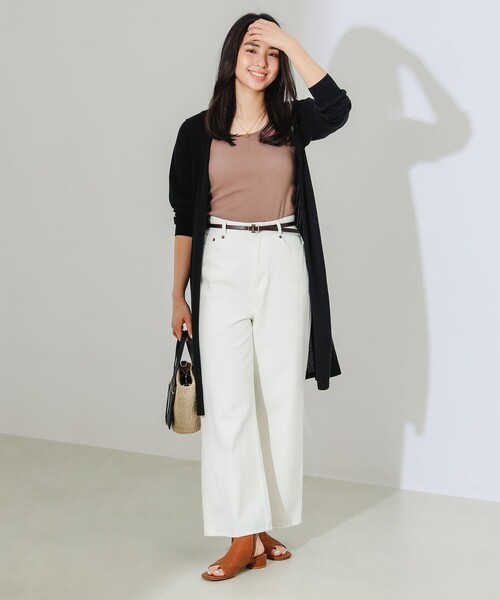 B:MING by BEAMS（ビーミングバイビームス）の「B:MING by BEAMS / ウォッシャブル ニット カーディガン（カーディガン/ボレロ・レディース・ネイビー/グレー系その他/アイボリー/ブラック・FREE）」の12枚目の写真