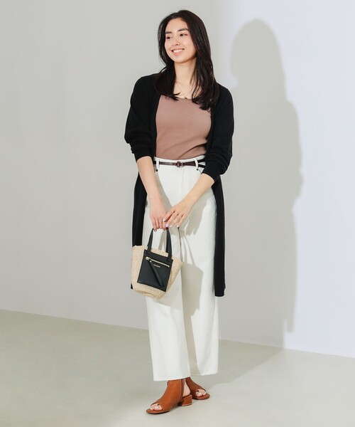 B:MING by BEAMS（ビーミングバイビームス）の「B:MING by BEAMS / ウォッシャブル ニット カーディガン（カーディガン/ボレロ・レディース・ネイビー/グレー系その他/アイボリー/ブラック・FREE）」の10枚目の写真