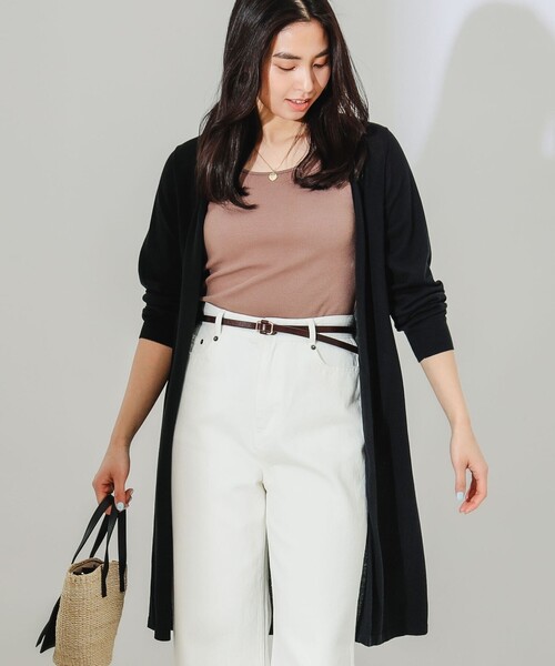 B:MING by BEAMS（ビーミングバイビームス）の「B:MING by BEAMS / ウォッシャブル ニット カーディガン（カーディガン/ボレロ・レディース・ネイビー/グレー系その他/アイボリー/ブラック・FREE）」の8枚目の写真