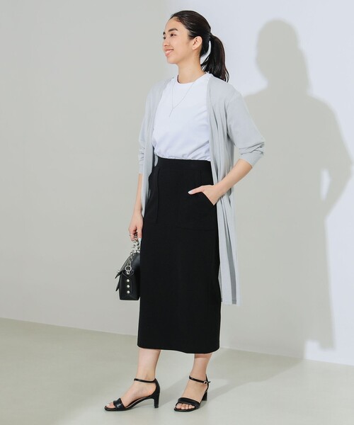 B:MING by BEAMS（ビーミングバイビームス）の「B:MING by BEAMS / ウォッシャブル ニット カーディガン（カーディガン/ボレロ・レディース・ネイビー/グレー系その他/アイボリー/ブラック・FREE）」の15枚目の写真