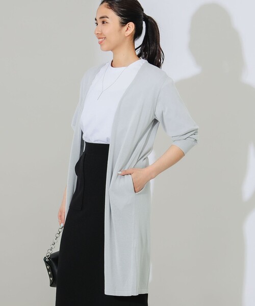 B:MING by BEAMS（ビーミングバイビームス）の「B:MING by BEAMS / ウォッシャブル ニット カーディガン（カーディガン/ボレロ・レディース・ネイビー/グレー系その他/アイボリー/ブラック・FREE）」の13枚目の写真