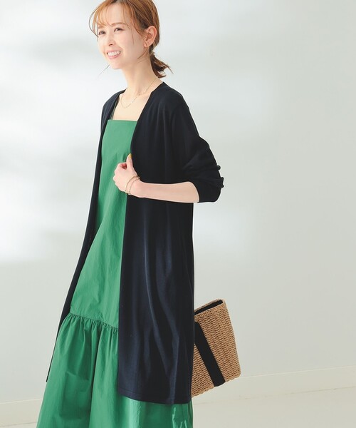 B:MING by BEAMS（ビーミングバイビームス）の「B:MING by BEAMS / ウォッシャブル ニット カーディガン（カーディガン/ボレロ・レディース・ネイビー/グレー系その他/アイボリー/ブラック・FREE）」の4枚目の写真