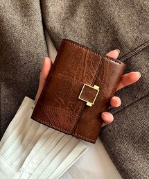 VIBGYOR Women | 【resonance】合皮　ビンテージ風　ファッション　財布　3つ折り財布(財布)
