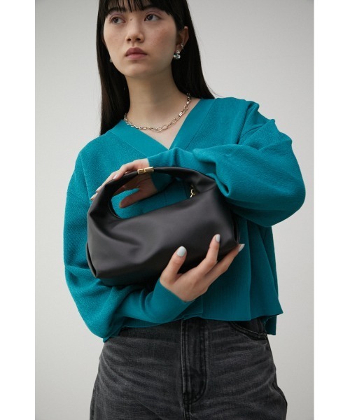 AZUL by moussy（アズールバイマウジー）の「JOINT HANDLE HANDBAG/ジョイントハンドルバッグ（ハンドバッグ・レディース・ブラック/グリーン/アイボリー・FREE）」の15枚目の写真
