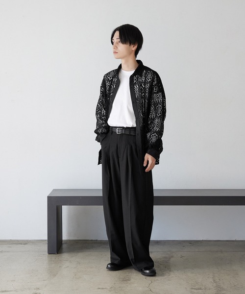 NILWAY（ニルウェイ）の「パッチワークシアーレース長袖シャツ（シャツ