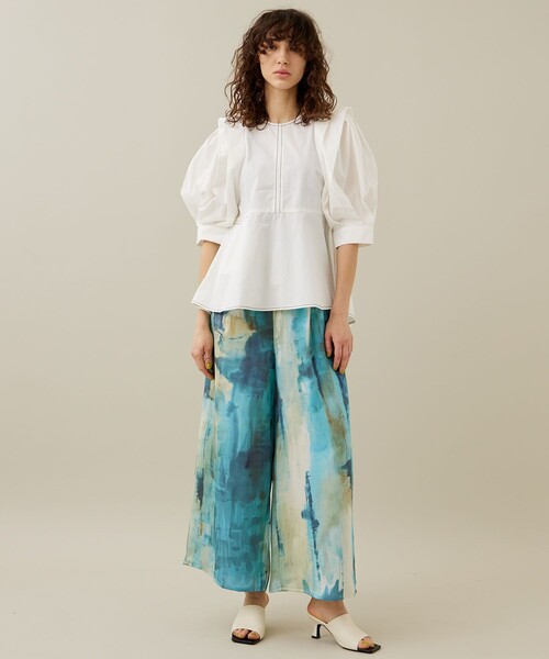パンツ RUMCHE Water Print Trousers RUMCHE Water Print Trousers
