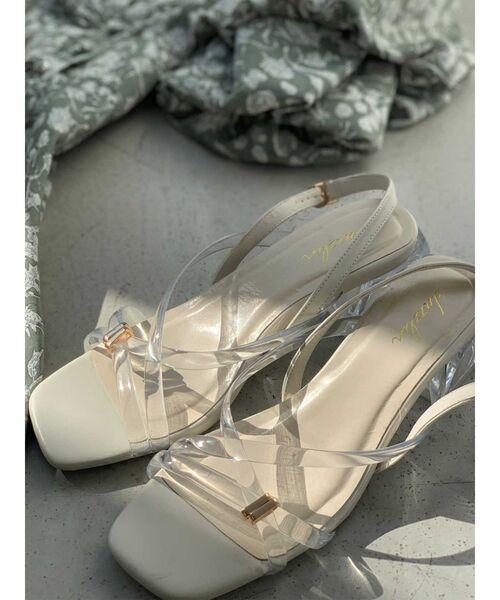 dazzlin（ダズリン）の「パーツポイントサンダル（サンダル・レディース・ブラウン/グリーン/オフホワイト・LARGE/MEDIUM）」の4枚目の写真