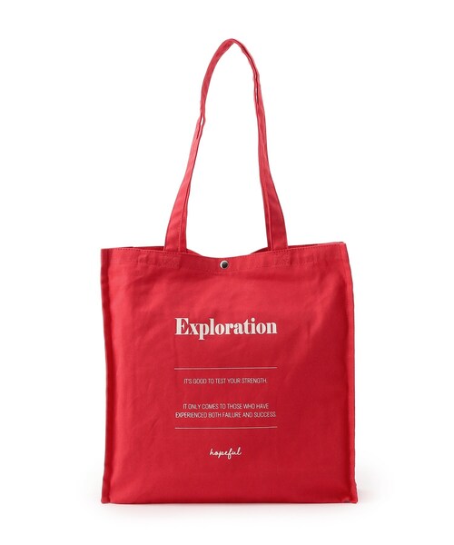 SHOO・LA・RUE（シューラルー）の「◆スクエアビッグトートバッグ（トートバッグ・レディース・ワインレッド/アイボリー/イエロー/ブルー/グレー/ブラック・00）」の7枚目の写真