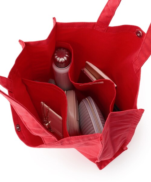 SHOO・LA・RUE（シューラルー）の「◆スクエアビッグトートバッグ（トートバッグ・レディース・ワインレッド/アイボリー/イエロー/ブルー/グレー/ブラック・00）」の21枚目の写真