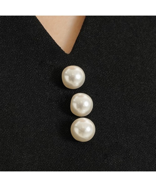 【接触冷感】フロントパールフレアブラウス