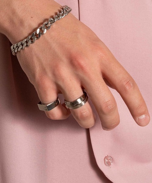 BROTHERHOOD(ブラザーフッド)の「【BROTHERHOOD】プレーンフラットトリプルリングv1「サージカルステンレス」(リング・メンズ・シルバー・MEDIUM/LARGE)」の5枚目の写真