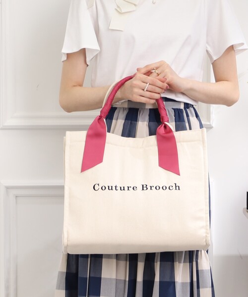 couture brooch（クチュールブローチ）の「Bigトートバッグ（トートバッグ・レディース・ライトブルー/ブラック系/ピンク系5・00）」の16枚目の写真