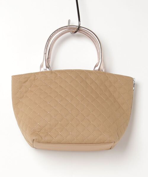 Relate（リレート）の「Design Factory/キルティング×スパンコールトートバッグ（ショルダーバッグ・レディース・ベージュ・ONESIZE）」の4枚目の写真