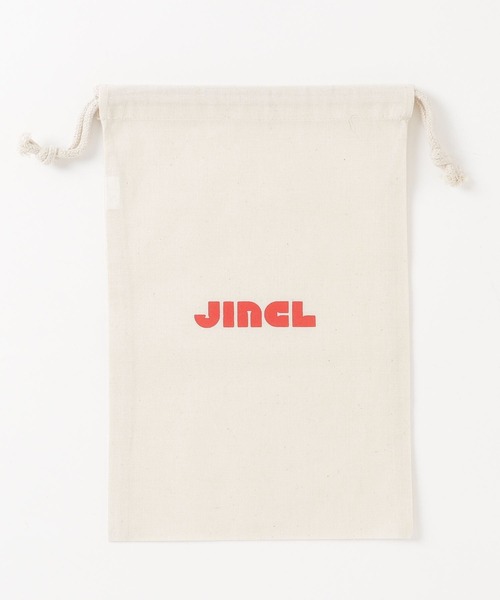 JINCL(ジンクル)の「mini drawstring bag(ハンドバッグ・メンズ・ブラウン/ナチュラル/ブルー・FREE)」の1枚目の写真