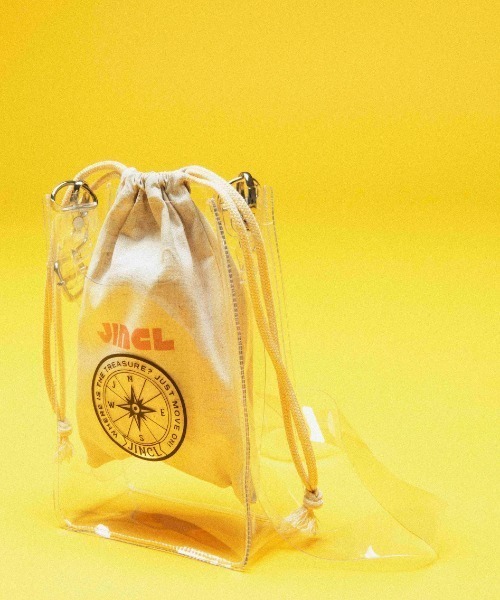 JINCL(ジンクル)の「mini drawstring bag(ハンドバッグ・メンズ・ブラウン/ナチュラル/ブルー・FREE)」の11枚目の写真