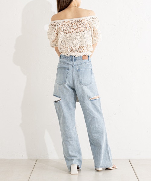 Chico（チコ）の「レース編み2wayトップス（ニット/セーター）」 - WEAR