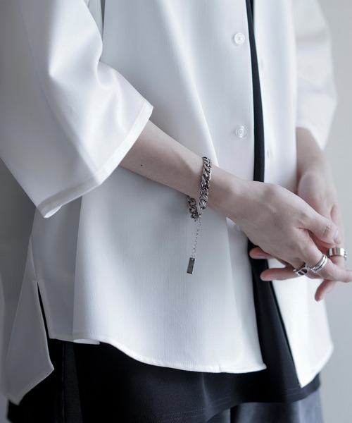 cussil（クシル）の「【cussil/クシル】アンティークシルバーチェーンロゴプレートブレスレット（ブレスレット・メンズ・ブラック系その他/アンティークシルバー・FREE）」の15枚目の写真