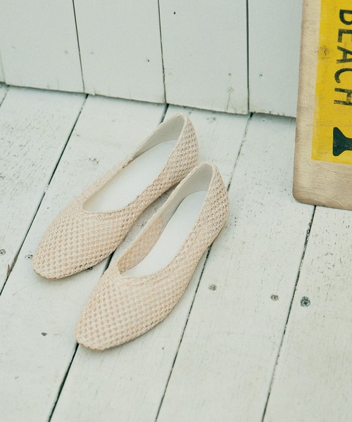 AIC.メッシュフラットシューズ AIC.（エーアイシー）の「メッシュポインテッドフラットシューズ