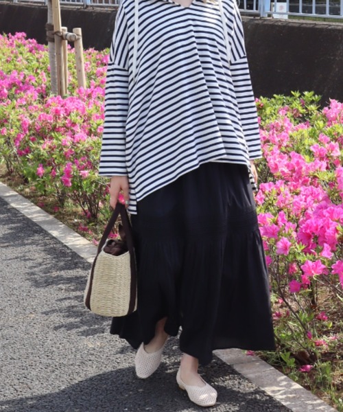 AMERICAN HOLIC(アメリカンホリック)の「雑材メッシュフラットシューズ(パンプス・レディース・アイボリー/ブラック・M/S/L)」の12枚目の写真