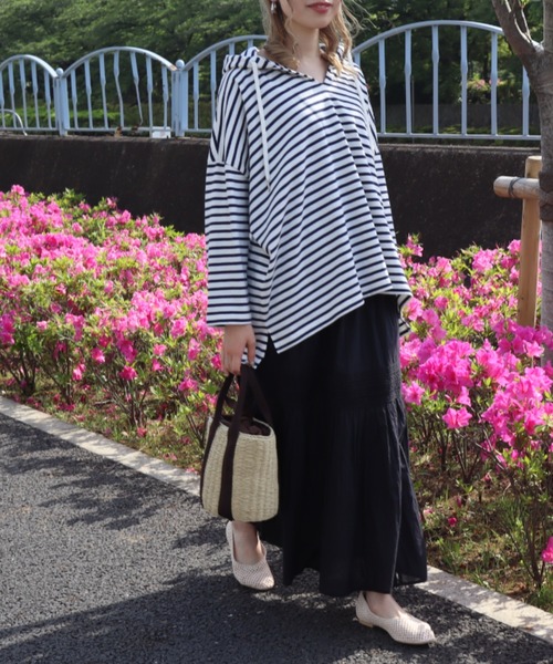 AMERICAN HOLIC(アメリカンホリック)の「雑材メッシュフラットシューズ(パンプス・レディース・アイボリー/ブラック・M/S/L)」の11枚目の写真