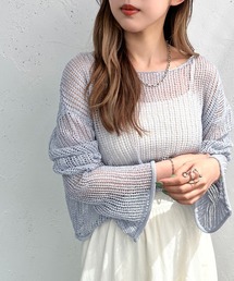 apres jour mignon | メッシュショート丈トップス【ZOZOTOWN限定アイテム】(ニット/セーター)