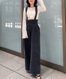 FREE'S MART | 【Sシリーズ対応】◆2Wayサス付きハイウエストタックワイドデニムパンツ(デニムパンツ)