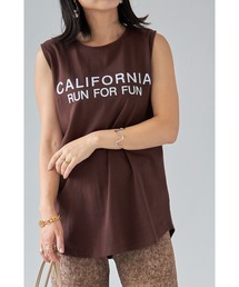 CALIFORNIAロゴプリントタンク