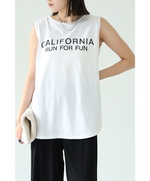 each | CALIFORNIAロゴプリント(タンクトップ)