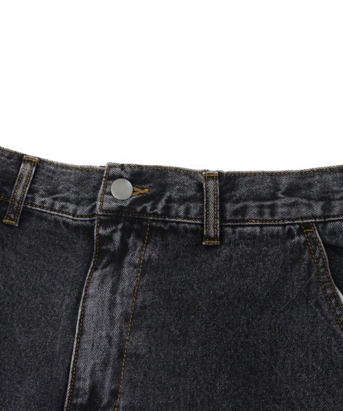 TIMELY WARNING（タイムリーワーニング）の「【Timely Warning】デニムワイドパンツ（デニムパンツ・メンズ・グレー/ブラック・M/L）」の5枚目の写真