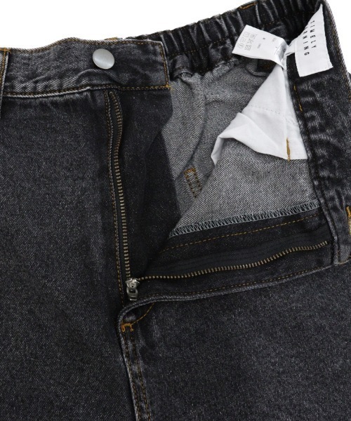 TIMELY WARNING（タイムリーワーニング）の「【Timely Warning】デニムワイドパンツ（デニムパンツ・メンズ・グレー/ブラック・M/L）」の7枚目の写真