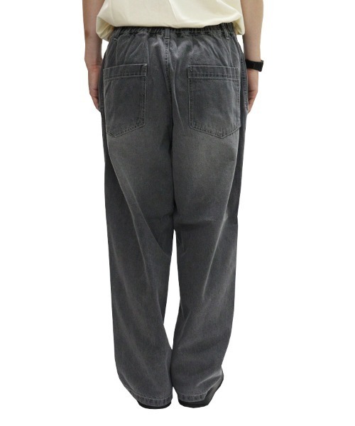 TIMELY WARNING（タイムリーワーニング）の「【Timely Warning】デニムワイドパンツ（デニムパンツ・メンズ・グレー/ブラック・M/L）」の14枚目の写真