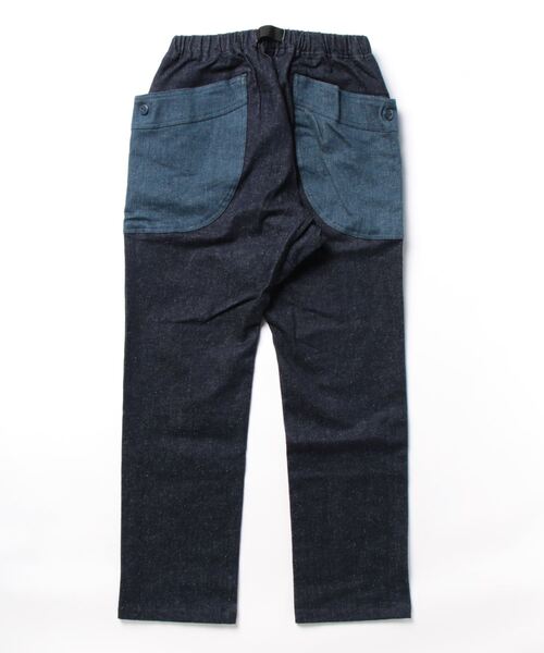 ゴースローキャラバン ネップ入りデニム 脇ポケットパンツ ブルー サイズ 5 ゴースローキャラバン ネップ入りデニム 脇ポケットパンツ