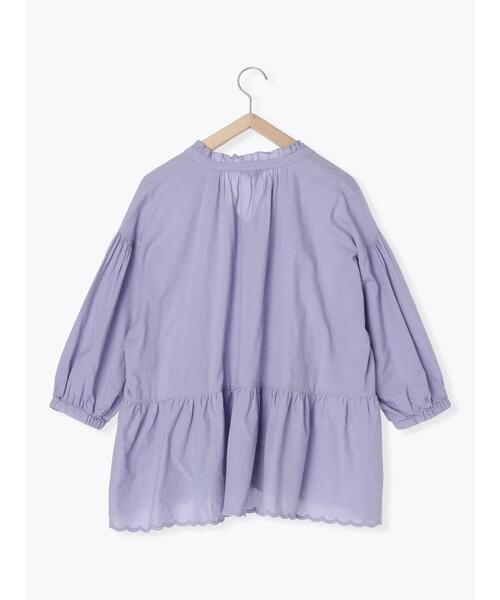 Samansa Mos2（サマンサ モスモス）の「裾スカラップギャザースキッパーブラウス（シャツ/ブラウス・レディース・ブラウン/オフホワイト/パープル/ブラック・F）」の19枚目の写真