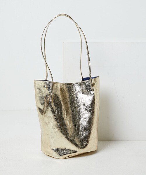 FREAK'S STORE（フリークスストア）の「【限定展開】cache cache/カシュカシュ　クラッシュメタリックバケツトート（ショルダーバッグ・レディース・ゴールド/シルバー/ブラック・ONE SIZE）」の17枚目の写真