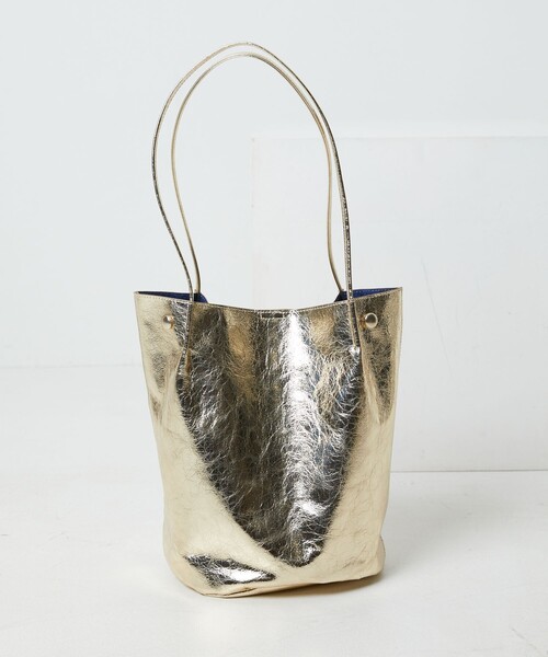 FREAK'S STORE（フリークスストア）の「【限定展開】cache cache/カシュカシュ　クラッシュメタリックバケツトート（ショルダーバッグ・レディース・ゴールド/シルバー/ブラック・ONE SIZE）」の15枚目の写真