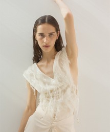 Fringe Jacquard Top / フリンジジャガードトップ