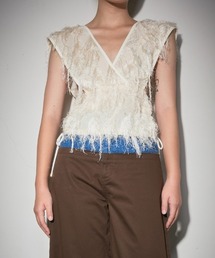 トップス leinwande Tweed Fringe Top leinwande（ラインヴァンド）の「Tweed Fringe Top（その他