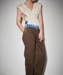 トップス leinwande Patchwork Fringe Top セール】【ZOZOVILLA別注】Patchwork Fringe Top（ベスト