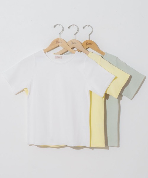 flower（フラワー）の「ポップカラーティーズ（Tシャツ/カットソー・レディース・イエロー/ホワイト/グリーン・FREE）」の5枚目の写真
