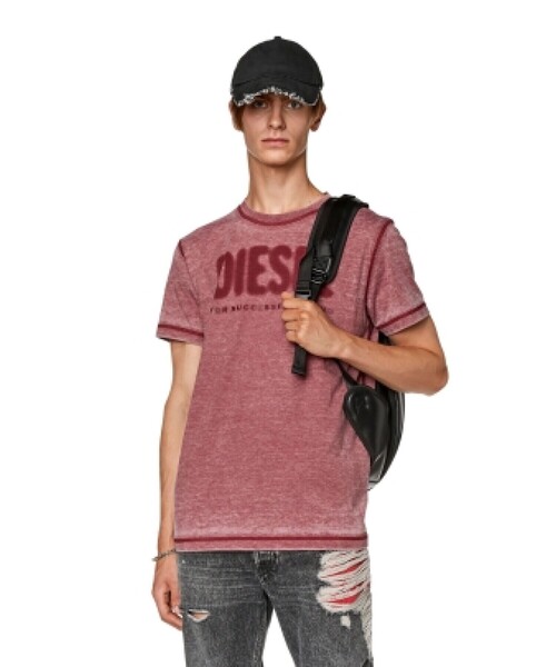 トップス DIESEL S-GINNI-ZIP-OD ジップアップスウェット｜ブラック｜メンズ｜DIESEL