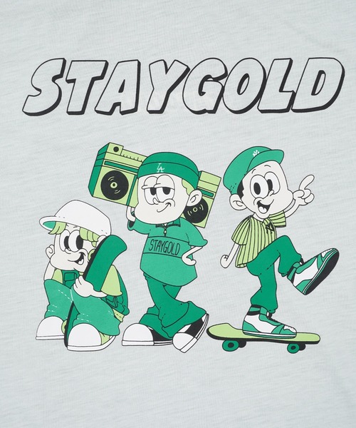 STAY GOLD（ステイゴールド）の「【STAYGOLD】リバーシブル Tシャツ / Reversible T-shirt（Tシャツ/カットソー・メンズ・チャコール/グリーン/イエロー/ブルー・FREE）」の11枚目の写真