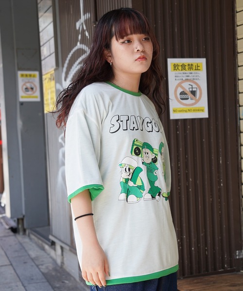 STAY GOLD（ステイゴールド）の「【STAYGOLD】リバーシブル Tシャツ / Reversible T-shirt（Tシャツ/カットソー・メンズ・チャコール/グリーン/イエロー/ブルー・FREE）」の8枚目の写真